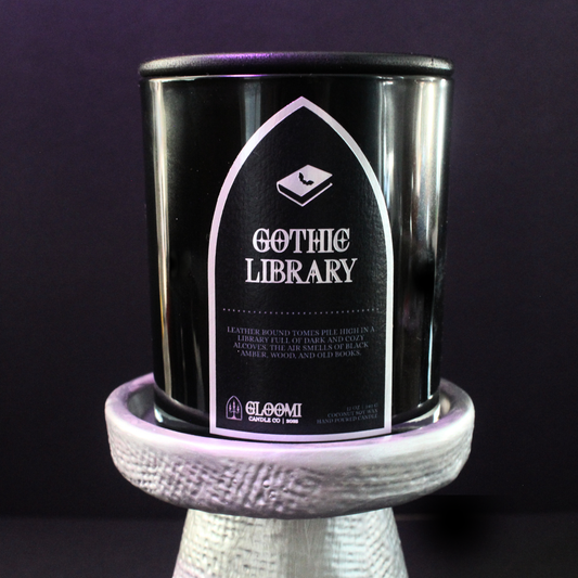 Gothic Library | black amber, wood & old books